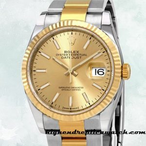 High End Replica Rolex Datejust 126233CSO Men's Rolex Calibre 2836/2813 Champagne Dial 12mm