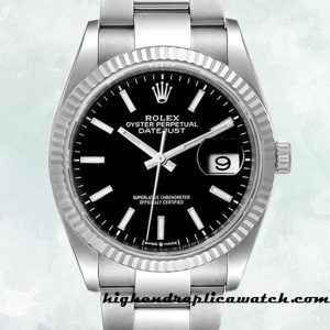 High End Replica Rolex Datejust Rolex Calibre 2836/2813 Men's 126234BKSO Silver-tone Automatic
