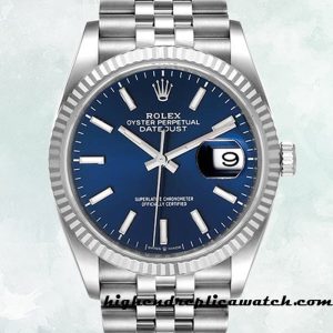 High End Replica Rolex Datejust Rolex Calibre 2836/2813 126234BLSJ Men's 12mm