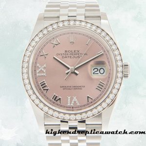 High End Replica Rolex Datejust m126284rbr-0023 Ladies Rolex Calibre 2836/2813 12mm Silver-tone