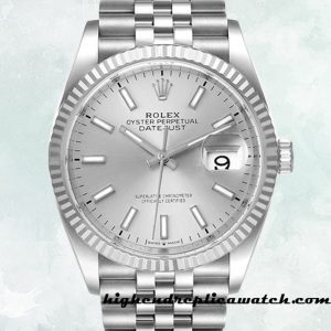 High End Replica Rolex Datejust Men's 126234SSJ Rolex Calibre 2836/2813 Silver Dial