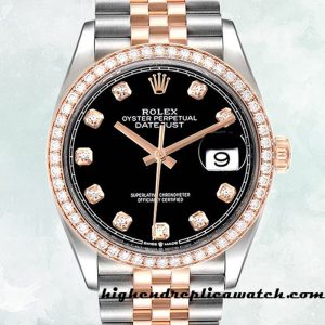 High End Replica Rolex Datejust Men's Rolex Calibre 2836/2813 m126281rbr-0007 Black Dial