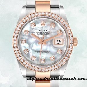 High End Replica Rolex Datejust Men's Rolex Calibre 2836/2813 m126281rbr-0010 12mm