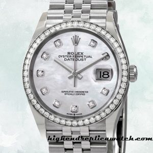 High End Replica Rolex Datejust Rolex Calibre 2836/2813 Ladies m126284rbr-0011 Silver-tone
