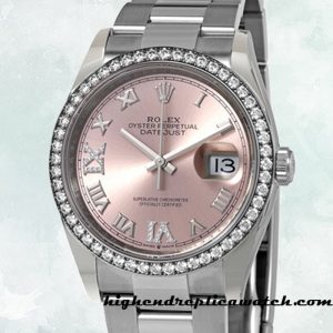 High End Replica Rolex Datejust Ladies m126284rbr-0024 Rolex Calibre 2836/2813  Silver-tone