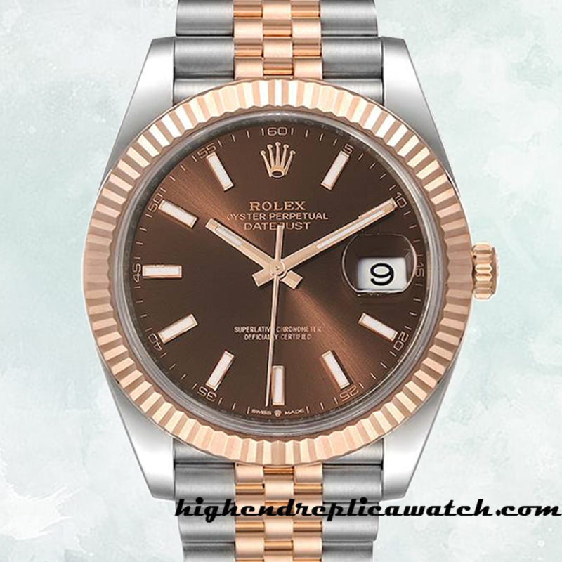 High End Replica Rolex Datejust m126331-0002 Men's Rolex Calibre 2836/2813 Chocolate Dial