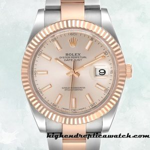 High End Replica Rolex Datejust Men's m126331-0009 Rolex Calibre 2836/2813 Pink Dial