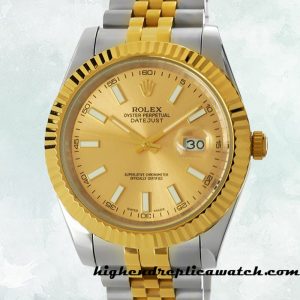 High End Replica Rolex Datejust Men's Rolex Calibre 2836/2813 126333CSJ Two-tone Automatic