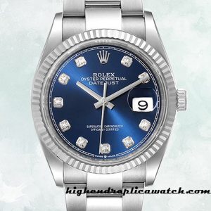 High End Replica Rolex Datejust Rolex Calibre 2836/2813 126334 Men's Silver-tone