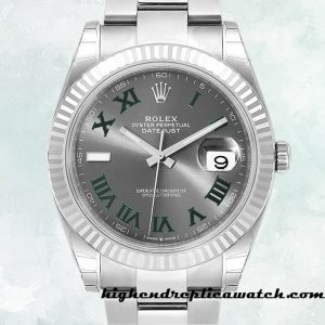 High End Replica Rolex Datejust Rolex Calibre 2836/2813 m126334-0021 Men's Silver-tone