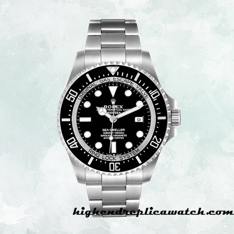 High End Replica Rolex Sea-Dweller Deepsea Rolex Calibre 2836/2813 m126660-0001 Men's Hands and Markers Black Dial - Image 2