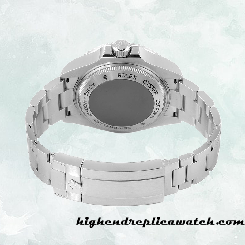 High End Replica Rolex Sea-Dweller Deepsea Rolex Calibre 2836/2813 m126660-0001 Men's Hands and Markers Black Dial - Image 4