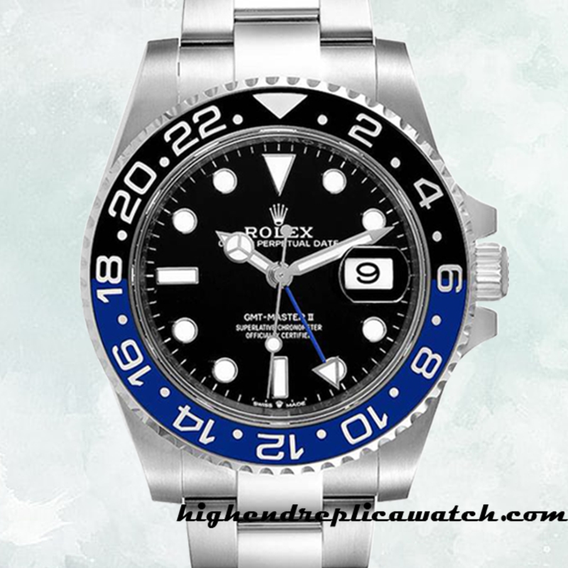 High End Replica Rolex Gmt Master Ii Rolex Calibre 2836/2813 m126710blnr-0003 Men's Hands and Markers Black Dial