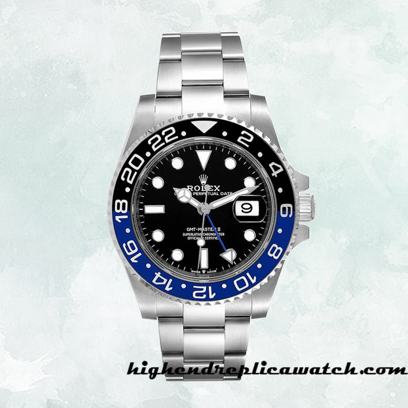 High End Replica Rolex Gmt Master Ii Rolex Calibre 2836/2813 m126710blnr-0003 Men's Hands and Markers Black Dial - Image 2
