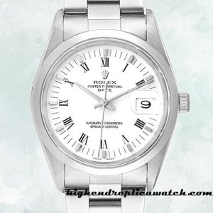 High End Replica Rolex Oyster Perpetual Date 15000 Rolex Calibre 2813 Men's Silver-tone