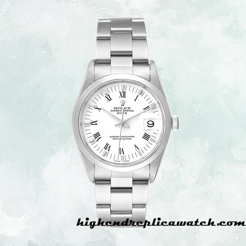 High End Replica Rolex Oyster Perpetual Date 15000 Rolex Calibre 2813 Men's Silver-tone - Image 2