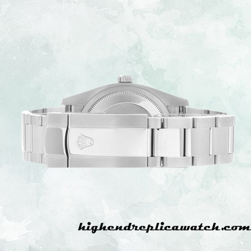 High End Replica Rolex Oyster Perpetual Date 15000 Rolex Calibre 2813 Men's Silver-tone - Image 4