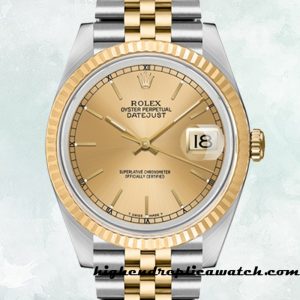 High End Replica Rolex Datejust Men's 16233CSJ Rolex Calibre 2836/2813 Automatic 12mm