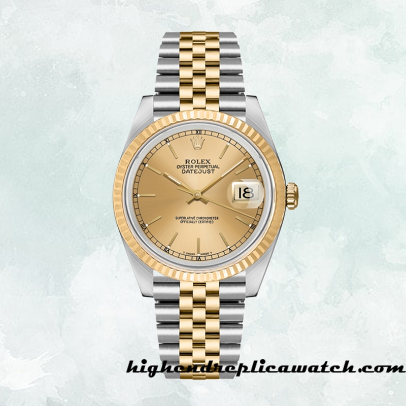 High End Replica Rolex Datejust Men's 16233CSJ Rolex Calibre 2836/2813 Automatic 12mm - Image 2