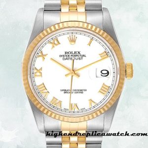 High End Replica Rolex Datejust Rolex Calibre 2836/2813 16233WRJ Men's Two-tone Automatic