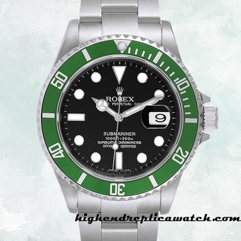 High End Replica Rolex Submariner Rolex Calibre 2836/2813 16610LV Men's Silver-tone 15mm