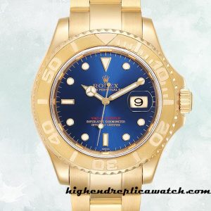 High End Replica Rolex Yacht-master Rolex Calibre 2836/2813 16628BLSO Men's Blue Dial