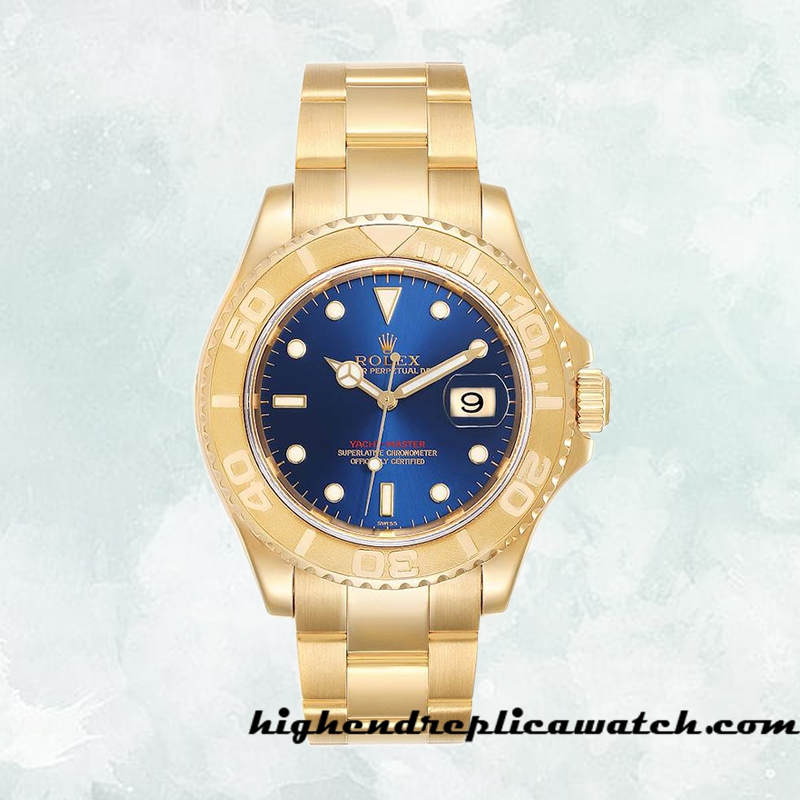 High End Replica Rolex Yacht-master Rolex Calibre 2836/2813 16628BLSO Men's Blue Dial - Image 2