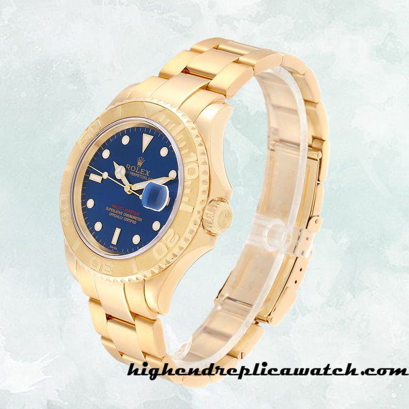 High End Replica Rolex Yacht-master Rolex Calibre 2836/2813 16628BLSO Men's Blue Dial - Image 3