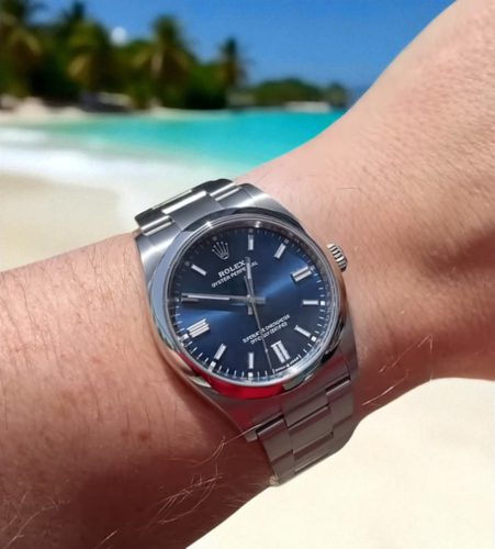 High End Replica Rolex Oyster Perpetual m124300-0003 Rolex Calibre 2836/2813 Unisex Blue Dial photo review