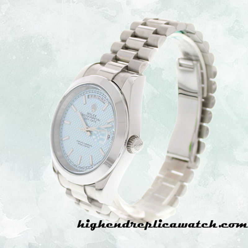 High End Replica Rolex Day-date m228206-0004 Men's Rolex Calibre 2836/2813 Silver-tone - Image 3