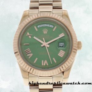 High End Replica Rolex Day-date m228235-0025 Men's Rolex Calibre 2836/2813 Green Dial