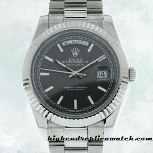 High End Replica Rolex Day-date 228239BKSP Rolex Calibre 2836/2813 Men's Automatic