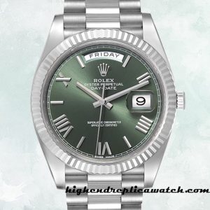High End Replica Rolex Day-Date m228239-0033 Rolex Calibre 2836/2813 Men's Green Dial Automatic