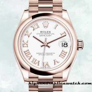 High End Replica Rolex Datejust Ladies m278245-0018 Rolex Calibre 2671/Mingzhu Engine Rose Gold-tone