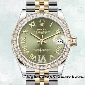 High End Replica Rolex Datejust Rolex Calibre 2671/Mingzhu Engine Ladies m278383rbr-0016 Two-tone Around 12mm