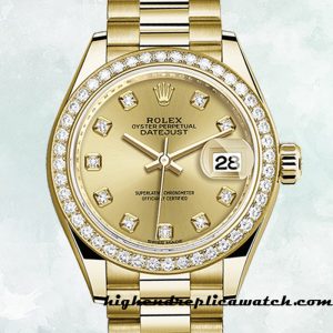 High End Replica Rolex Datejust m279138rbr-0023 Ladies Rolex Calibre 2671 10.5mm Automatic