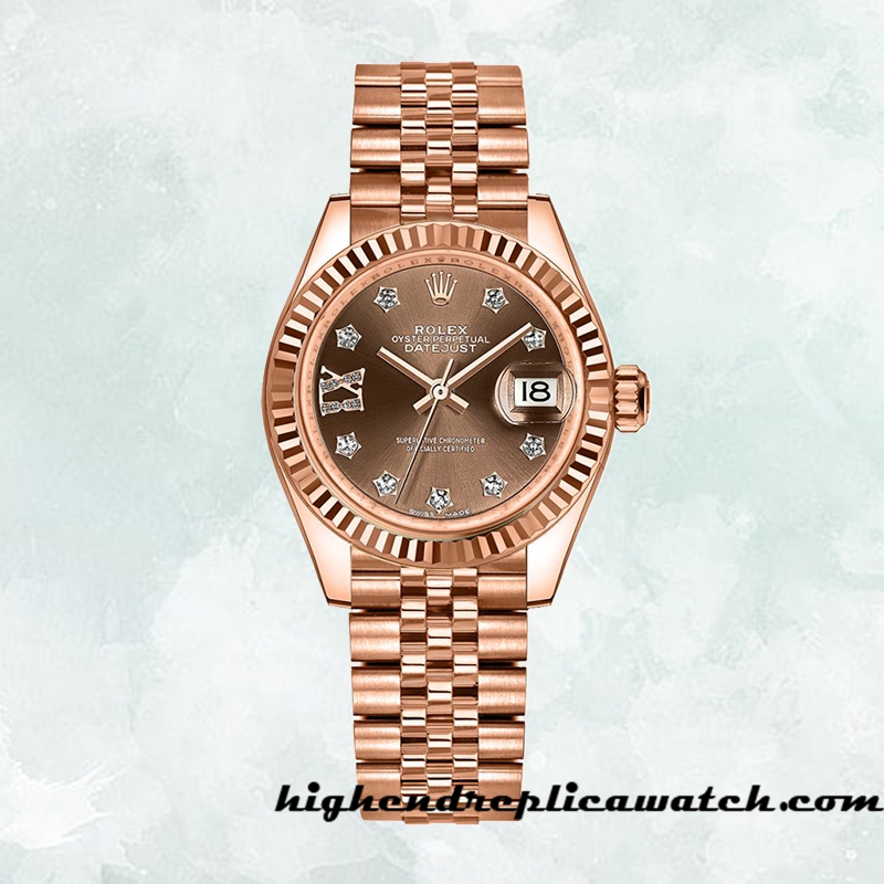 High End Replica Rolex Datejust Rolex Calibre 2671 m279175-0002 Ladies Automatic 10.5mm - Image 5
