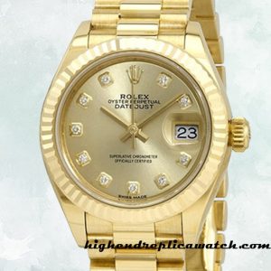 High End Replica Rolex Datejust Ladies m279178-0017 Rolex Calibre 2671 Automatic