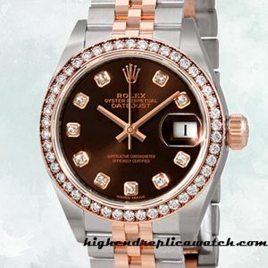 High End Replica Rolex Datejust m279381rbr-0011 Ladies Rolex Calibre 2671 Two-tone