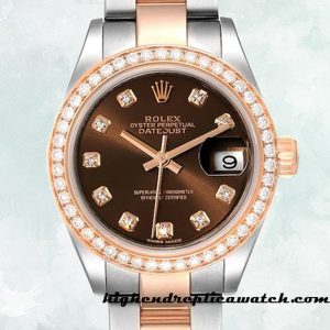 High End Replica Rolex Datejust Ladies m279381rbr-0012 Rolex Calibre 2671 Two-tone