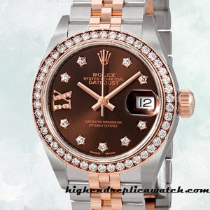 High End Replica Rolex Datejust Rolex Calibre 2671 Ladies m279381rbr-0003 Around 12mm Two-tone