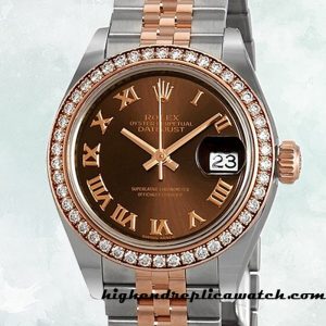 High End Replica Rolex Datejust Rolex Calibre 2671 m279381rbr-0009 Ladies Around 12mm Chocolate Dial