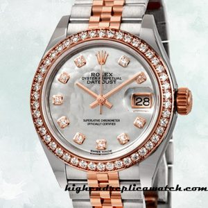High End Replica Rolex Datejust Rolex Calibre 2671/Mingzhu Engine Ladies m279381rbr-0013 Mother of Pearl Dial