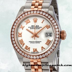 High End Replica Rolex Datejust Ladies m279381rbr-0021 Rolex Calibre 2671/Mingzhu Engine Around 11mm Two-tone