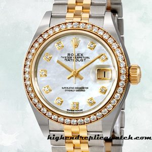 High End Replica Rolex Datejust Ladies Rolex Calibre 2671/Mingzhu Engine m279383rbr-0019 Two-tone