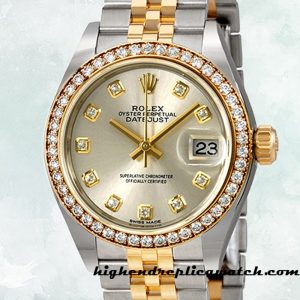 High End Replica Rolex Datejust Ladies m279383rbr-0007 Rolex Calibre 2671 Two-tone