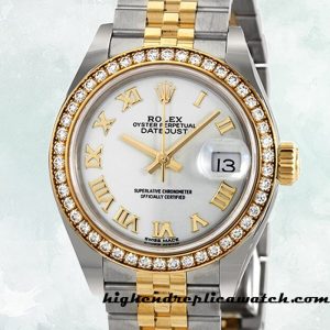 High End Replica Rolex Datejust m279383rbr-0023 Ladies Rolex Calibre 2671/Mingzhu Engine Around 11mm Automatic