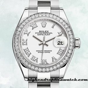 High End Replica Rolex Datejust m279384rbr-0020 Rolex Calibre 2671/Mingzhu Engine Ladies White Dial