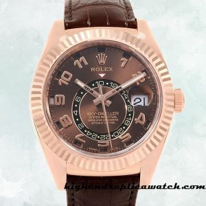 High End Replica Rolex Sky-dweller Men's Rolex Calibre 9015/Mingzhu Engine 326135-L Hands