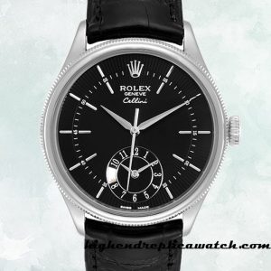 High End Replica Rolex Cellini Rolex Calibre 9015/Mingzhu Engine Men's m50529-0007 Black Dial